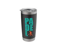 Padel Tennis with Paddle Tennis Player Stainless Steel Insulated Tumbler