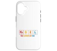 Padel The Elements Of Fun Paddle Tennis Periodic Table Case for iPhone 16