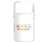 Padel The Elements Of Fun Paddle Tennis Periodic Table Case for iPhone 17 Pro
