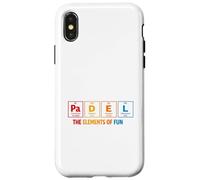 Padel The Elements Of Fun Paddle Tennis Periodic Table Case for iPhone X/XS
