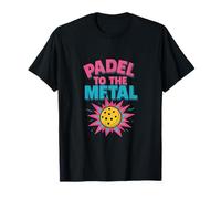 Padel to the Metal 3D Comic Explosion T-Shirt