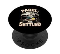 Padel Where Arguments Are Settled Match Court PopSockets Adhesive PopGrip
