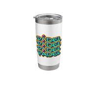Padel x 4 Graffiti-Style Stainless Steel Insulated Tumbler