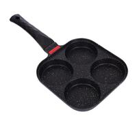 Padella Per Pancake - Frittata A 4 Fori In Alluminio | Pancake Padella Per Bambini | Padellaa With Ergonomic Handle, Padela Pancakes With Thermal Isolament Antiaderente Perr Forne Feste E Festività
