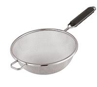 Paderno World Cuisine 10-1/4-Inch Round Stainless-Steel Strainer with ABS Handle