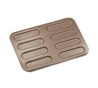 Paderno World Cuisine A4982308 Non-Stick Eclair Mold, Brown