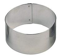 Paderno World Cuisine Pack of 6 Oval Stainless Steel Pastry Rings, 3-Inch by 1-7/8-Inch