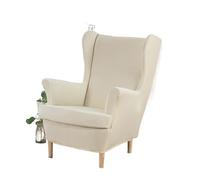 PADGCNOR 2-Piece Set of Thick Plush Elastic Single Sofa Chair Covers for Home Leisure Chair Covers(Light yellow)
