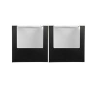 PADGCNOR 2pcs Hat Packaging Box Square Window Design Baseball Cap Storage Display Case Lightweight Portable Foldable