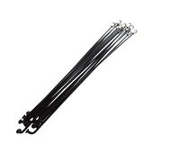 PADGCNOR Bicycle Spokes 5 Pcs 304 Stainless Steel Black Bicycle Spokes 13G/122~270MM Nipples End Caps E-Bike Part Accessories(13G 214MM BK 5pcs)