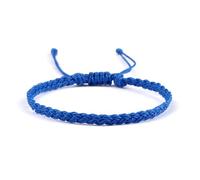 PADGCNOR Braided Friendship Bracelet Adjustable Waterproof Wax String Bracelet for Women Men Handmade Woven Friendship Prayer Jewelry(Blue 6)