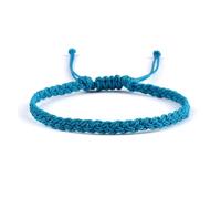 PADGCNOR Braided Friendship Bracelet Adjustable Waterproof Wax String Bracelet for Women Men Handmade Woven Friendship Prayer Jewelry(Blue 4)