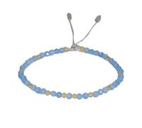 PADGCNOR Braided Friendship Bracelet Bracelet Thin Multi-Faceted Handmade Weave Red String Bangles Bracelets For Women Adjustable Bileklik(Aquamarine)