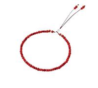 PADGCNOR Braided Friendship Bracelet Bracelet Thin Multi-Faceted Handmade Weave Red String Bangles Bracelets For Women Adjustable Bileklik(Agate Red Rope)