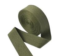 PADGCNOR Cotton Webbing Strap 5 Meters 20-50mm Cotton Webbings 1.5mm Thick High Tenacity Backpack Strap Webbing Label Ribbon Clothes Sewing Tape Bias Binding(Green1,32mm)