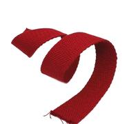 PADGCNOR Cotton Webbing Strap 5 Meters 20-50mm Cotton Webbings 1.5mm Thick High Tenacity Backpack Strap Webbing Label Ribbon Clothes Sewing Tape Bias Binding(Dark Red,20mm)