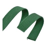 PADGCNOR Cotton Webbing Strap 5 Meters 20-50mm Cotton Webbings 1.5mm Thick High Tenacity Backpack Strap Webbing Label Ribbon Clothes Sewing Tape Bias Binding(Green,25mm)