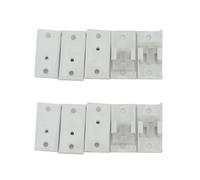 PADGCNOR Curtain Track Rollers 10pcs Track Rail Accessories Curtain Runner gliders Screws Side top Mounting Bracket Fixed Top Clamping(10pcs Top Clamping)