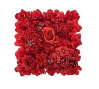 PADGCNOR Flower Wall Panel Artificial Flower Wall Panel 3D Rose Background Party Wedding Backdrop Bridal Shower Home Decor for Birthday, Wedding(Red)