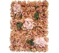 PADGCNOR Flower Wall Panel Artificial Flower Wall Panel 3D Rose Background Party Wedding Backdrop Bridal Shower Home Decor for Birthday, Wedding(Yellow)