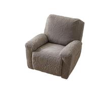 PADGCNOR Knitted Full-Cover Non-Slip Sofa Cushion with 3D Fashionable Burn-out Floral Deisgn soft & breathable Easy Care Fits 1/2/3 Seat(GREY,3 SEAT)