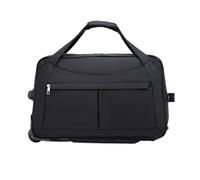 PADGCNOR Rucksack with Wheels Travel Carry On Hand Luggage Trolley 2 Wheeled Rolling Holdall Duffel Bag Foldable Weekender(Black)