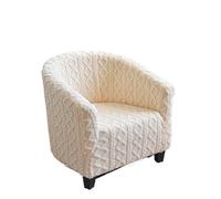 PADGCNOR Thicken Plush Sofa Cover Bath Tub Chair Covers Non Slip Single Sofa Cover for Living Room Stretch Armchair Slipcovers Home(Beige)