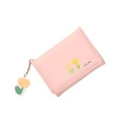 PADGCNOR Women’s Short Wallet | Thin Cute Cartoon Bear Three-Fold Design for Ladies and Students(Pink2)
