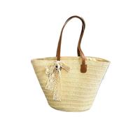 PADGCNOR woven beach bag Portable Summer Beach Party Shoulder | Large Straw Women's Braided Basket Clutch Top-Handle Bag