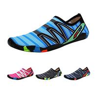 Padgene Barefoot Skin Water Shoes Socks, Men Women Quick Dry Water Sport Shoes, Unisex Aqua Shoes for Swim Yoga Beach Running Snorkeling Swimming Surf Scuba Diving Blue