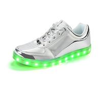 Padgene Women's Men's LED Lights Up Trainers Unisex Luminous Flashing Shoes USB Charging Lace Up Couples Boots Gift for Party Dance Halloween Christmas New Year