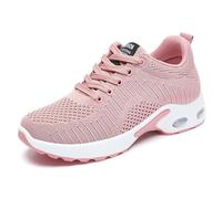Padgene Womens Waking Shoes Ladies Sports Running Trainers Breathable Lightweight Sneakers Air Cushion Low Top Footwear Lace up Shoes for Gym Jogging Fitness Athletic Casua