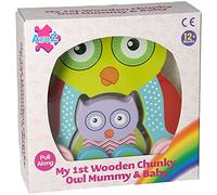 Padgett Bros WOOD CHUNKY OWL PULL ALONG