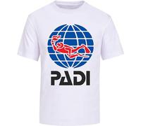 PADI T-Shirt Scuba Driver padi Short Sleeve Cotton Tee Men's Unisex Tee White Graphic Unisex Tee Shirt White XL