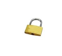 Padlock 1PC 25mm 30mm 50mm 60mm Copper Padlock Suitcase Locker Drawer Lock Small with Key(40X30mm)