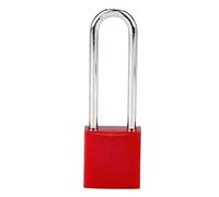 Padlock 1PC Automatic Pop-up Durable 76mm Long Steel Aluminum Safety Padlock(Red)