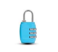 Padlock 4 Dial Digit Password Lock Combination Suitcase Luggage Metal Code Locks Padlock Travel Safe Anti-Theft Cijfersloten(Blue)