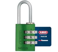 Padlock Combination Aluminum 20mm Green