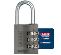 Padlock combination aluminum 30mm titanium