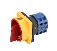 Padlock Rotary Cam ON-OFF Switch 20A and 25A OFF-ON 0-1 4 Poles Disconnect switch, isolator switch LW26GS CA10 48x48mm 64x64mm(LW26-20GS 04-2)