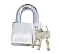 Padlock, Steel Key Padlock,Waterproof and Rust-Proof Garage Locker Door Lock,Width 40mm50mm60mm,3 Keys(40x62mm)