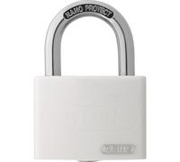 padlock T65AL/40 myLOCK - individually writable - locker lock - solid aluminium lock body - ABUS security level 5 - white