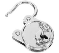 Padlock Zinc Alloy Decorative Keyed Lock Silver Bear Shaped