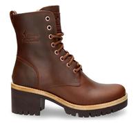 Padma B13 - Women's Brown Waterproof Leather Combat Boots