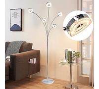 PADMA LED Floor Lamps Rotatable, Modern Standing Lamp Dimmable, Eye Protection Standard Pole Light with Crystal LED Beads, Standing Lamps for Living Room, Bedroom, Corner,Office,3000k Warm White