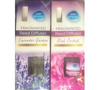PADMASHRE Pan Aroma Fragnanced Reed Diffuser Contains Essential Oil Lavender Garden And Pink Orchid