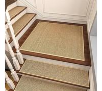 PADOOR Non Slip Stair-Treads Matching-Mat for Wooden Steps, Square Rubber Backing Non Slip Stair Landing Mat 30x30 inch