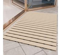 PADOOR Shower-Mat Non Slip Heavy Duty Rubber Bathtub Mat Without Suction Cups Shower Floor Mat for Indoor Outdoor Beige