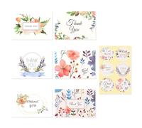 Padorul 24 Pack Floral Thank You Cards with Envelopes and Stickers, Watercolor Assorted Design Thank You Notes Greeting Cards for Wedding, Bridal Shower, Graduation, Business and All Occasions