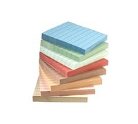 Padorul 8 Pads 3x3 Lined Sticky Notes - 82 Sheets Per Pad, Super Adhesive Memo Pads for Office, School & Home (656 Sheets Total)